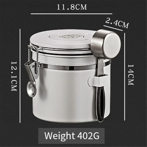 Coffee Bean Airtight Kitchen Food Storage Organizer Container Box Food-Grade Packaging Storage Brea