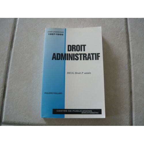 Droit Administratif - Deug Droit 2e Année