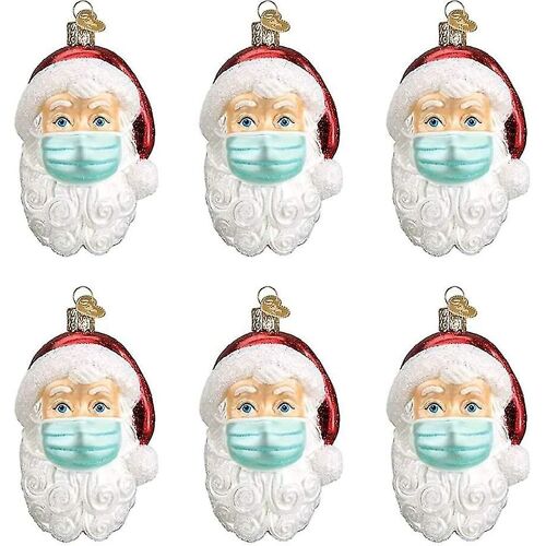 Pendentif masque de Père Noël, décoration de Noël, décoration de sapin de Noël Pendentif de sapin de Noël Décoration de sapin de Noël Cadeau de Noël