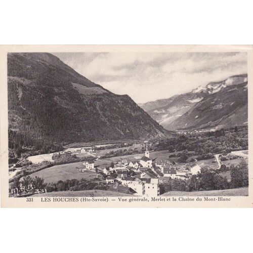 M.A.B. 331 - Les Houches Vue Générale, Merlet Et La Chaîne Du Mont-Blanc