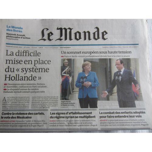 Monde (Le) N° 20976 Du 29/06/2012