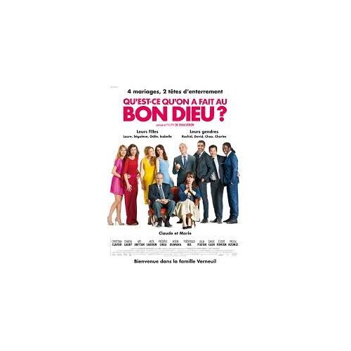 Qu'est Ce Qu'on A Fait Au Bon Dieu ? - Christian Clavier - Philippe De Chauveron - Chantal Lauby - 2014 - Affiche De Cinéma Pliée 120x160 Cm