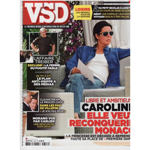 Vsd / 16-09-2009 N°1673 : Caroline De Monaco (4p) - Richard Berry (1p) - Jean Dujardin (1p)