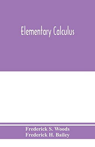 Elementary Calculus