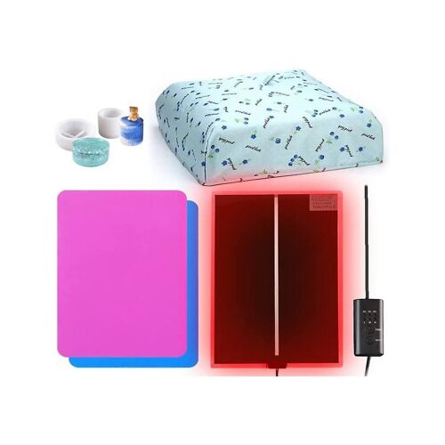 Tapis Chauffant En Résine - Machine De Durcissement De Résine Avec Fonction De Minuterie Et Couvercle D'isolation Thermique, Résine C De Bricolage