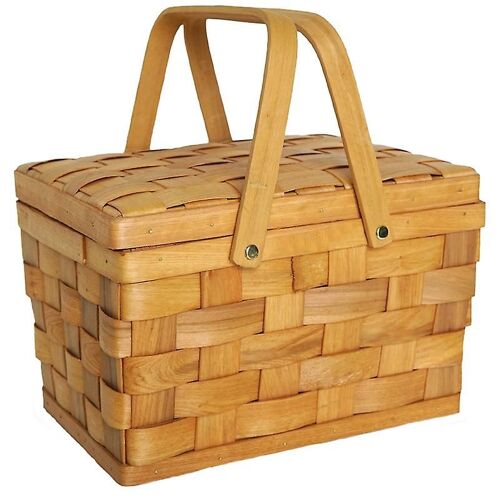 Style Picnic Basket Bread Baskets Hiking Storage Box Cake Table Decorating Food Photography Hand-w