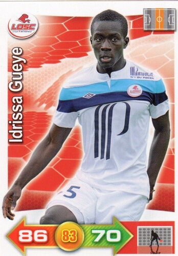 Carte Adrenalyn Xl Foot 2011 / 2012 Idrissa Gueye Lille N° 119