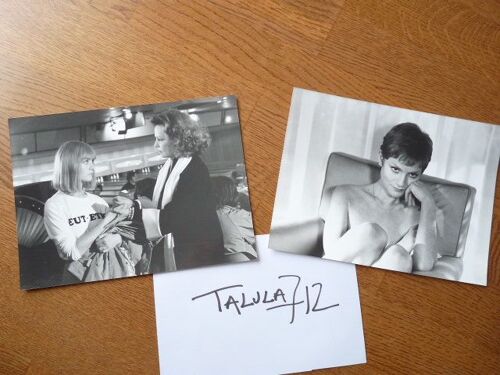 La Truite De Joseph Losey Avec Isabelle Huppert - 2 Photos Originales De Presse En Noir Et Blanc