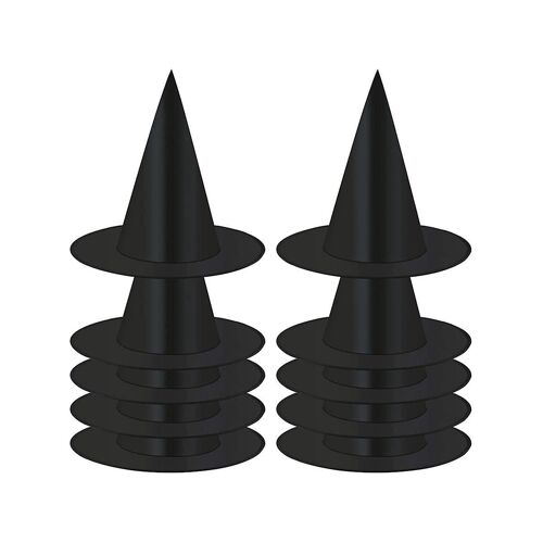 Paquet De 10 Chapeaux De Sorcière Halloween Sorcière Noire Chapeau Suspendu Chapeau Noir Chapeau De Sorcière Halloween Fête De Noël