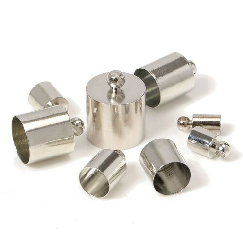 Embouts À Pampilles Pour Bijoux, 1.5 11.5mm, 50 Pièces, Capuchons De Perles, Cordon Rond En Cuir, Diy, Connecteur De Bracelet Et Collier