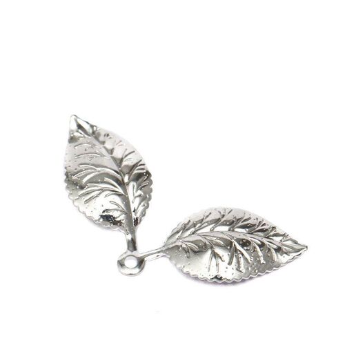 Breloques Vintage À Double Feuille 13x32mm, 50 Pièces, Couleur Or, Pendentif, Résultats Européens Pour Collier, Bracelet Broche, Fabrication De Bijoux, Bricolage