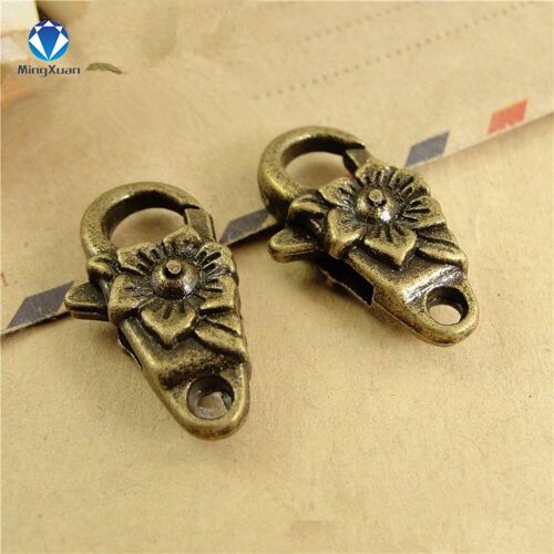 Fermoirs À Homard Antiques En Argent 24x13x8mm, 10 Pièces/Lot, Pour Collier, Bracelet, Chaîne, Résultats D'accessoires De Bijoux À Faire Soi Même