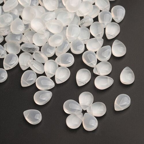 Perles En Verre Tchèque 10x12mm, 50 Pièces, Pour Couture, Boucles D'oreilles, Bracelets, Bâtons De Cheveux, Composants De Fabrication De Bijoux, Bricolage
