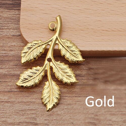 Breloques En Forme De Feuille, 20 Pièces, 32x50mm, Pendentifs, Collier, Bracelet, Broche, Accessoires Pour Cheveux, Fabrication De Bijoux, Diy, Vente En Gros