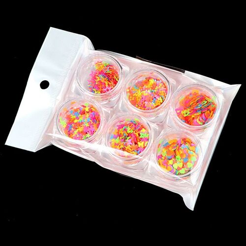 Mélange De Résine Papillon Et Paillettes Pour Décoration D'ongles, Autocollant En Forme De Coeur, Artisanat De Décoration, Bricolage, Résine Époxy Uv, Moule De Remplissage, Fabrication De Bijoux, 6 Pièces/Lot