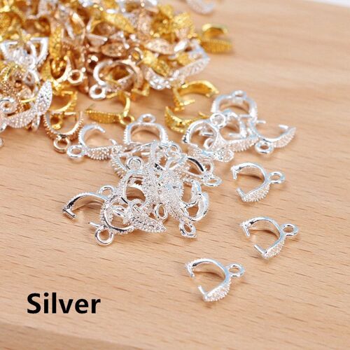 100 Pièces Graines De Melon Boucle Pendentifs Clips Fermoirs Crochet Bail Connecteurs Charme Bail Perles Fournitures Pour La Fabrication De Bijoux, Bricolage