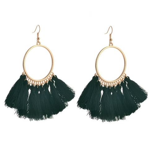 Boucles D'oreilles Pampilles En Forme D'éventail Pour Femmes, Bijoux De Magazine De Rue Populaire, Vente En Gros, Nouvelle Mode