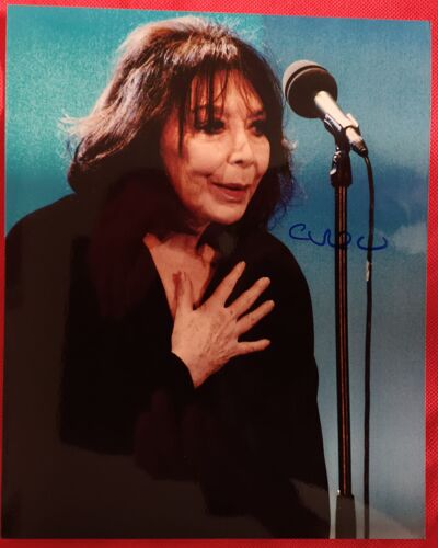 Autographe Original Sur Photo 25x20 Chanteuse/Actrice Juliette Greco + Coa
