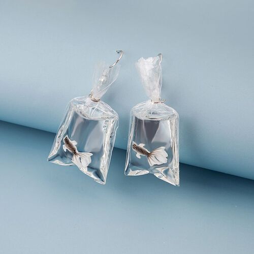 Boucles D'oreilles Pour Jeunes Filles, Design De Dessin Animé Amusant, Boucles D'oreilles Pour Femmes, Motifs De Poisson Rouge, Pendentifs D'oreilles Modernes, Nouvelle Collection 2020