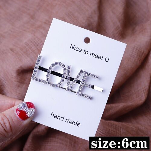 Épingles À Cheveux Avec Pince À Cheveux En Cristal, 2019 Lettres, Dossier Latéral, Pour Coiffure, Bijoux Pour Femmes, Barrettes Classiques, Personnalisées 