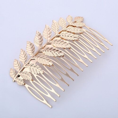 Peignes À Cheveux En Feuille En Alliage, Classique, Vintage, Mode Européenne Et Américaine, Peigne Pour Mariée Baroque, Coiffure, Bijoux
