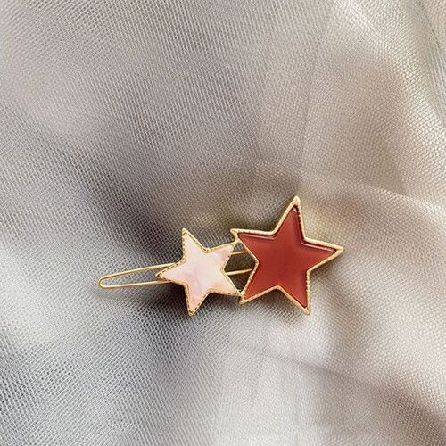 Épingle À Cheveux Colorée En Forme D'étoile Creuse, Japon Corée, Mode Acide Acétique, Accessoires De Beauté 
