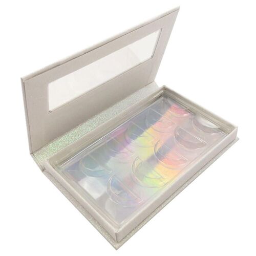 Boîte D'emballage De Cils En Faux Vison, 5 Paires, Avec Plateau, Emballage Personnalisé, Étui Vide