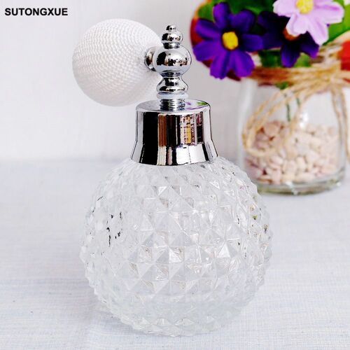 Atomiseur Rechargeable En Verre Pour Femmes, Flacon De Parfum Vintage Court De 100ml, Nouveauté