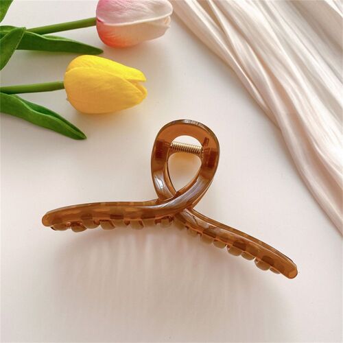 Pinces À Cheveux En Acrylique Givré, Couleur Gelée Coréenne, Grandes Griffes, Élégantes, Épingles À Cheveux, Barrette, Accessoires Pour Femmes Et Filles 