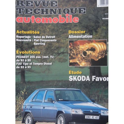 Revue Technique Skoda Favorit 1.3 Essence