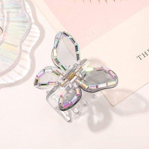 Pince À Cheveux Transparente En Trois Dimensions Pour Femmes Et Filles, Pince À Cheveux En Perles 