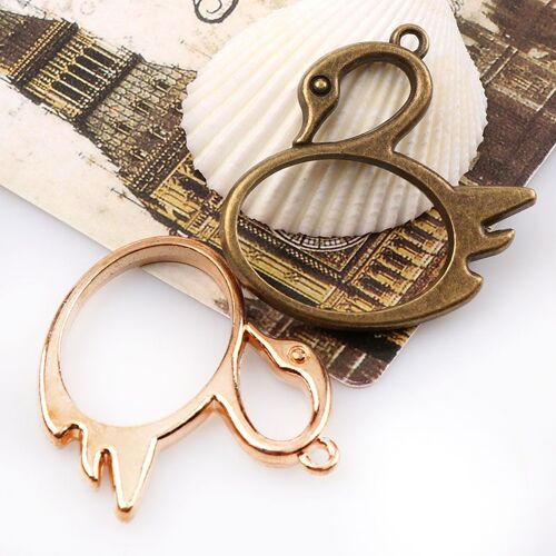 Accessoires Creux En Métal, Cadre Creux En Métal Antique, Connecteur Blanc, Pendentif À Breloques, Bijoux À Bricoler, Résultats En Soi