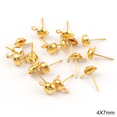 Panneau Ondulé En Métal 4x7mm, Boucles D'oreilles, Broches, Aiguilles, Boucles D'oreilles, Coussinet D'oreille, Bouchon De Branchement Arrière, Bricolage, Résultats