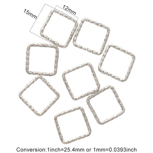 Anneaux De Saut À Motif De Fermeture K, Anneau De Saut En Métal, Fleur En Argent, Rose Or Blanc, Résultats De Bijoux, 50 Pièces, 13/15mm
