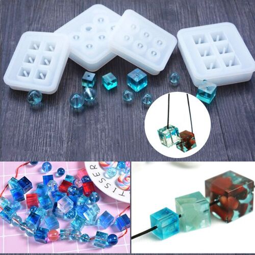 Bijoux Sphère Carrée En Forme De Diamant, Corps Pendentif, Moulage, Résine De Silicone, Artisanat, Outil De Bricolage
