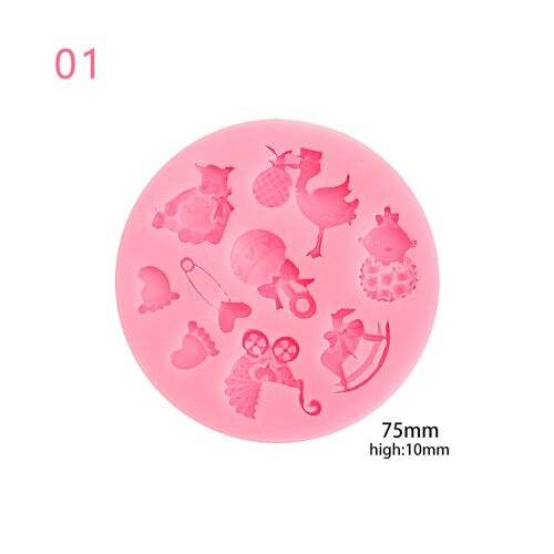 Moule À Bonbons En Silicone À Motif De Bébé, 1 Pièce, Bouteille Avec Empreinte De Lettres D'amour, 3d, Cuisson De Gâteaux, Outils De Décoration