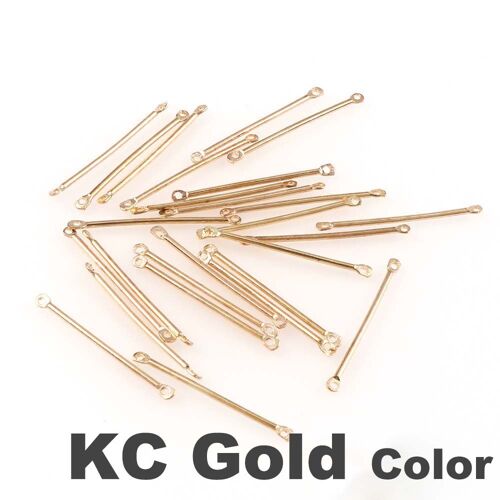 Lot De 100 Pièces De Bielles À Double Cylindre En Métal, 6 Tailles, Clips D'oreille, Crochet D'oreille, Bricolage, Bijoux Faits À La Main