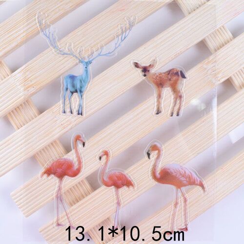 Autocollants De Scrapbooking Chats Découpés, 5 Feuilles, Diy Bricolage Résine, Moule Oiseaux Elk Arbre Micro Autocollants, Outils De Remplissage De Bijoux