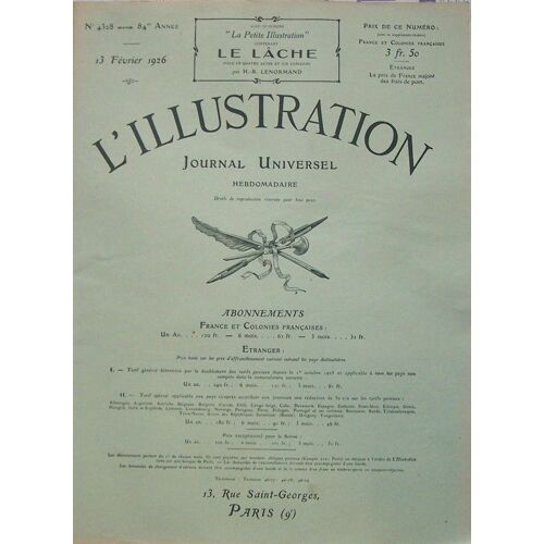 L' Illustration 4328 . 13 Fevrier 1926 . Les Missions Francaises Au Canada .