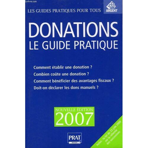 Donations, Le Guide Pratique, 2007