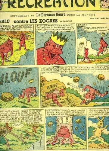 Récréation Du 2 Décembre 1954 : L'âne De Saint Nicolas - Pimperlu Contre Les Zogres, Par Simbrac - Au Pays Des Gorilles, Aventures Du Cap'tain Tony, Par Valentin.