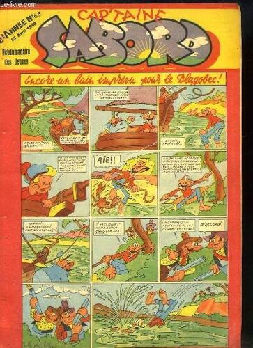 Cap'taine Sabord N°63 - 2ème Année : Encore Un Ebain Imprévu Pour Le Blagobec !