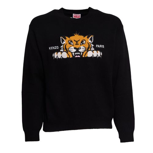Pull Noir Happy Tiger Kenzo