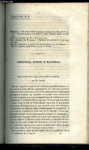 Le Technologiste Ou Archives Des Progres De L'industrie Francaise Et Etrangere N° 93 - Petit Moteur Domestique Pour Ateliers De Famille, Par M. Co-Chot. ¿Nouvelle Machine À Air Chaud À Haute ...
