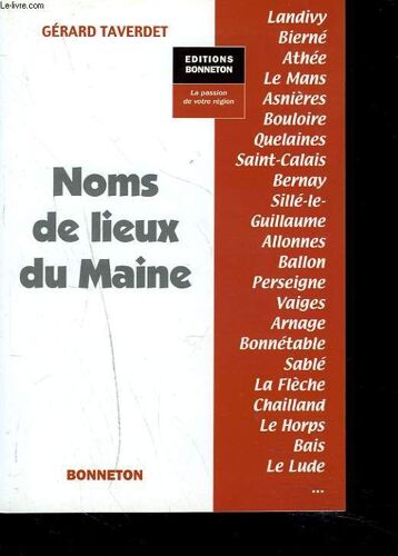 Noms De Lieux Du Maine