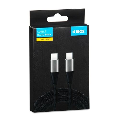Ibox Ikutc Usb-c Cable 60w 2m Black