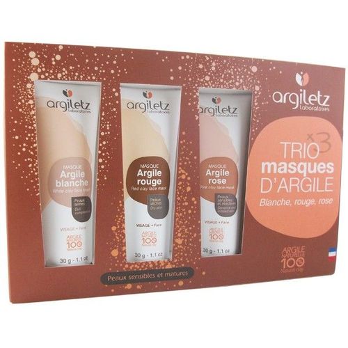 Coffret "Trio Masques D'argile" - Peaux Sensibles Et Matures 