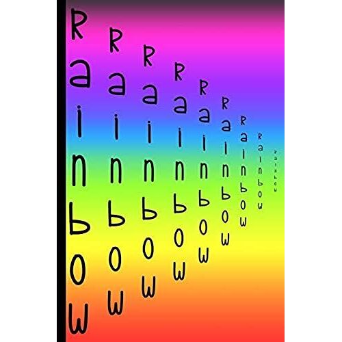Rainbow.: College Ruled Notebook: Color Block