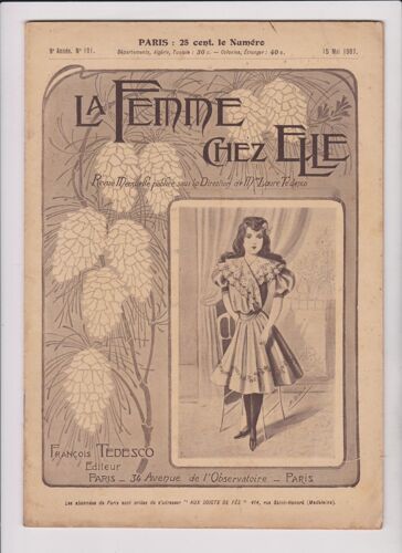 La Femme Chez Elle N°101 15 Mai 1907