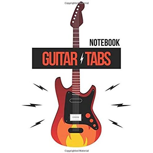Guitar Tabs Notebook: For Guitar Player | 6 Strings Guitar Chord And Tablature Staff | 120 Pages